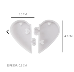 Molde set dijes corazon - comprar online