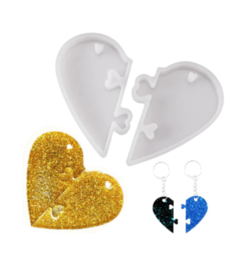Molde set dijes corazon