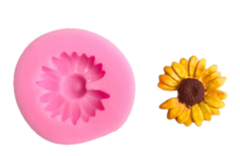 MOLDE SILICONA MINI GIRASOL SIN UN PETALO 2,5 CM