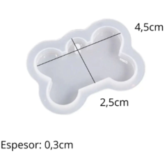 Molde chapita hueso perro x 4,5CM - comprar online