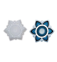 Molde posavaso mandala flor