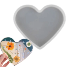 Molde silicona bandeja corazon max (19x17)