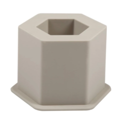 Molde maceta hexagonal torre