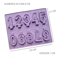 Molde plancha velas numeros - comprar online