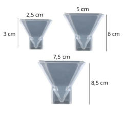Set 3 piramide de silicona con apoyo 2,5CM + 5CM + 7,5CM - comprar online