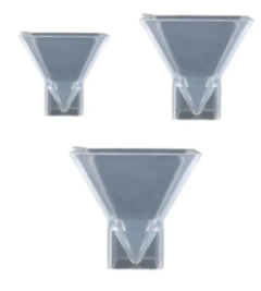 Set 3 piramide de silicona con apoyo 2,5CM + 5CM + 7,5CM