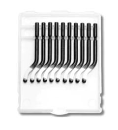Set 10 cuchillas rebarbador para resina