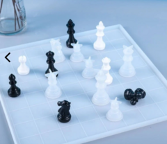 Molde silicona set 6 piezas ajedrez 3D individuales en internet