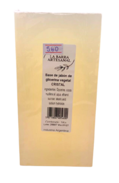 Barra De Jabon Artesanal Vegetal Cristal x 1KG - comprar online