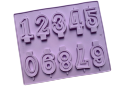 Molde plancha velas numeros