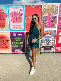Macacão Paetê Camadas Franjas - comprar online