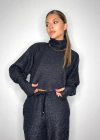 Cropped Tricô Lurex