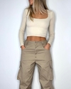 Calça Cargo Cáqui