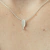 Colar Ella oval mini com diamante