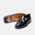 Mocasin con Pompon y Costura a Mano Negro (201057) en internet