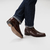 Bota Cosida con Doble Cierre Guinda (102112) - tienda online