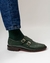 Zapato de Mujer Doble Hebilla Picado Flor Verde (417554) en internet