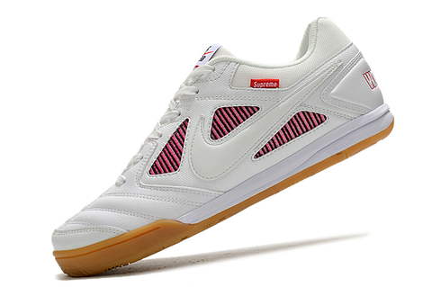 NIKE SB GATO X SUPREME Futsal " Branco Rosa "