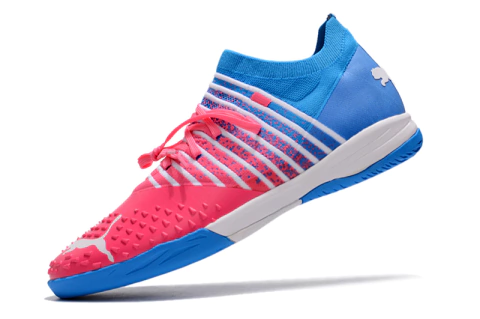 Chuteira Puma Future Z 1.3 Teazer Futsal " Azul Rosa "