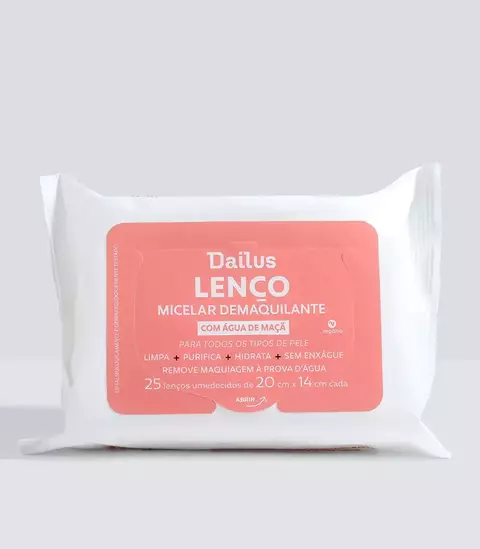 Lenço Micelar Demaquilante - Dailus