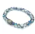 Pulsera de Cristal Facetado Tornasol Gris Azulado 19 cm 1/306 - tienda online