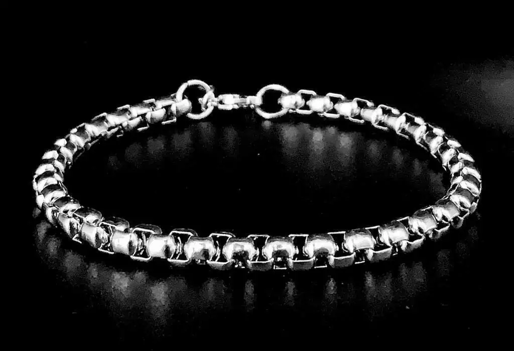Pulsera De Acero Quirúrgico Rolo Cuadrado 5,5 Mm 20-22Cm/115 thumbnail 3