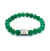 Pulsera de Piedra Agata Verde 19 cm/36 - Legado