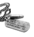 Imagen de Collar Chapa de Identificación y Bala Metal Plata Vieja/814