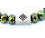 Pulsera de Cristal Facetado Tornasol Verde 19 cm/303 - Legado