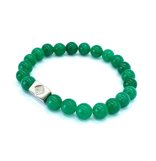 Pulsera De Piedra Agata Verde 19 Cm/36 thumbnail 2