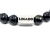 Pulsera de Piedra Agata Negra Facetada 19 cm/23 - tienda online