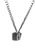 Collar Chapa de Identificación y Bala Metal Plata Vieja/814