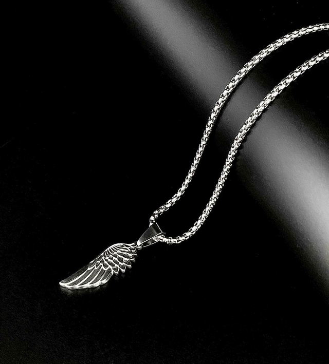 Collar De Acero Y Dije Ala/630 thumbnail 2
