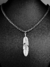 Collar Metal Plata Vieja Espiga Pluma 52 cm/820 en internet