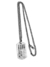 Collar Chapa de Identificación Metal Plata Vieja/817