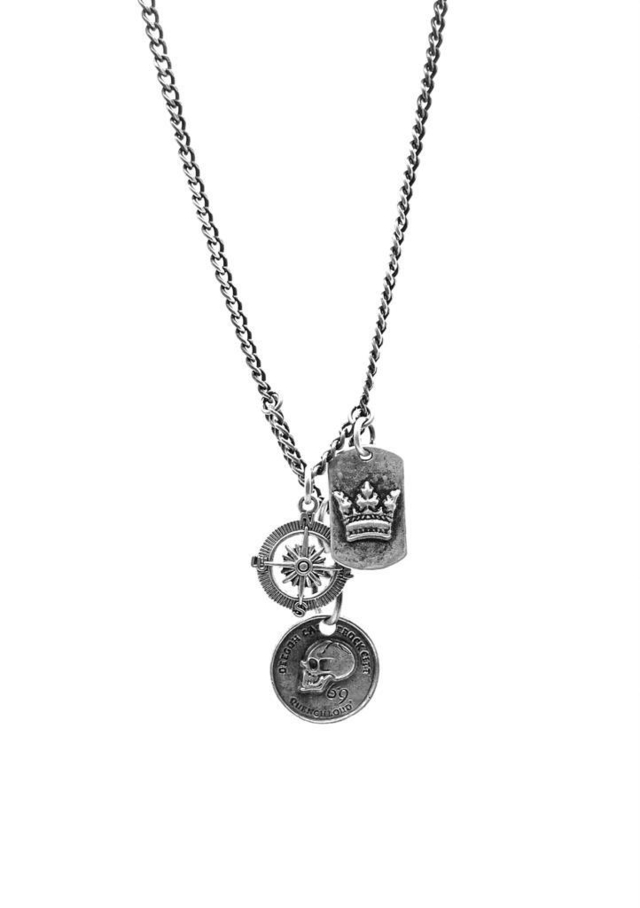 Collar Metal Plata Vieja Pirata/818 thumbnail 2