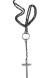 Collar tipo Rosario Metal Plata Vieja/801 - tienda online