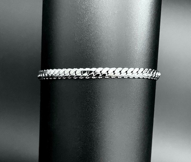 Pulsera De Acero Quirúrgico Groumet Cerrada 4 Mm 21 Cm/158 thumbnail 2