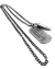 Collar Chapa de Identificación y Bala Metal Plata Vieja/814 - Legado