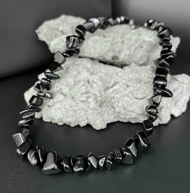 Collar Gargantilla De Escallón Piedra Onix 47 Cm/1707 thumbnail 2