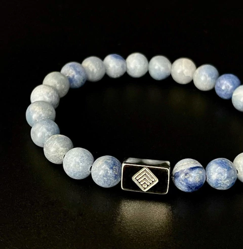 Pulsera de Piedra Sodalita Azul Claro 19 cm/59 - comprar online