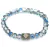 Pulsera de Cristal Facetado Tornasol Gris Azulado 19 cm 1/306 - comprar online