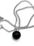 Collar Esfera de Piedra Onix/610