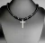 Collar de Piedra Onix y Hematite con dije Cruz 50cm/1716 - comprar online