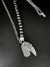Collar Piedra Volcánica y Ala Metal color Plata Vieja/808 - comprar online