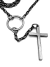Collar tipo Rosario Metal Plata Vieja/801