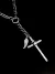 Collar Rosario Ala Cruz Metal Plata Vieja/822 en internet