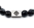Pulsera de Piedra Agata Negra Facetada 19 cm/23 - Legado