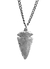 Collar Punta Flecha Metal Plata Vieja/803