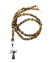 Rosario de Cristal de Roca y Cruz de Acero macizo/459 - tienda online